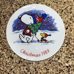 Willitts 1989 Peanuts Snoopy Christmas Plate - Third Limited Edition (F4)