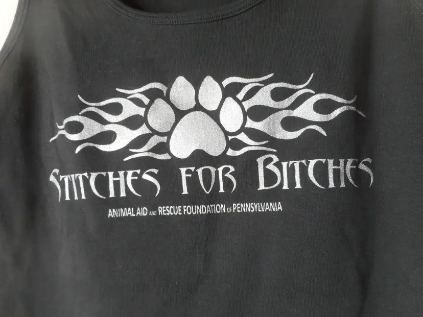 Stitches for Bitches Unisex Biker TANK BEATER Sz XL