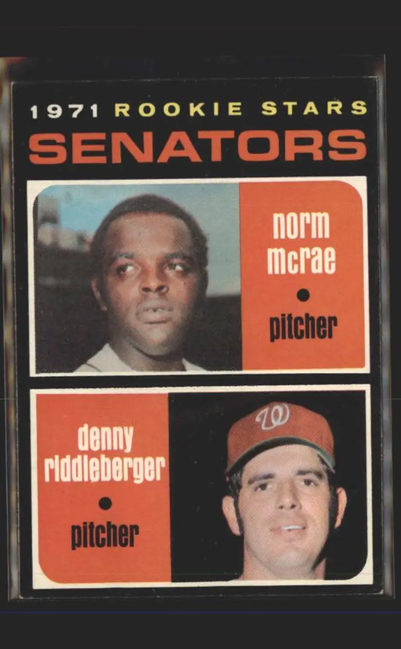 1971 Topps #93 Senators Rookie Stars ( McRae / Riddleberger) - ( 137 ) - Washington Senators