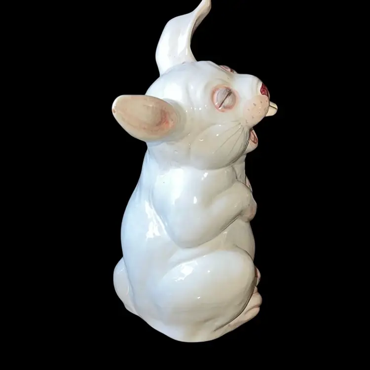 Italian Majolica Pottery Laughing Rabbit