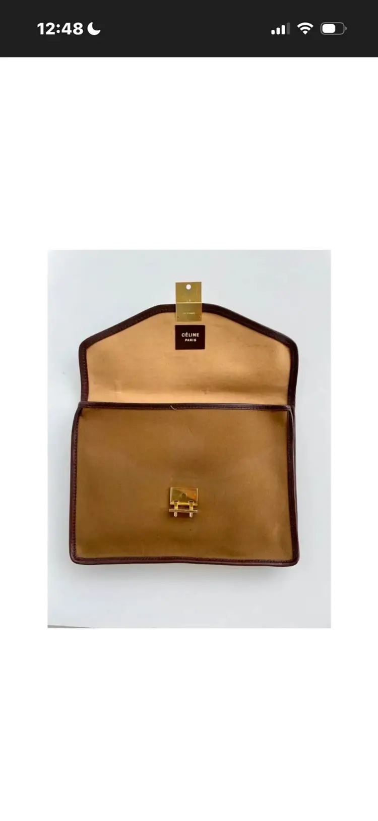 Celine Vintage Canvas Clutch