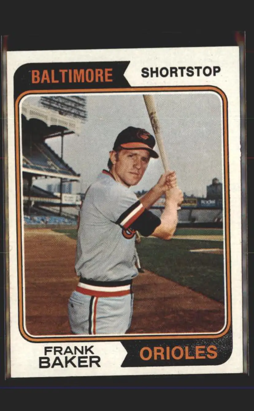 1974 Topps #411 Frank Baker - (pk5) - Baltimore Orioles