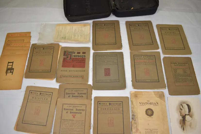 Antique Little Journeys Book Lot