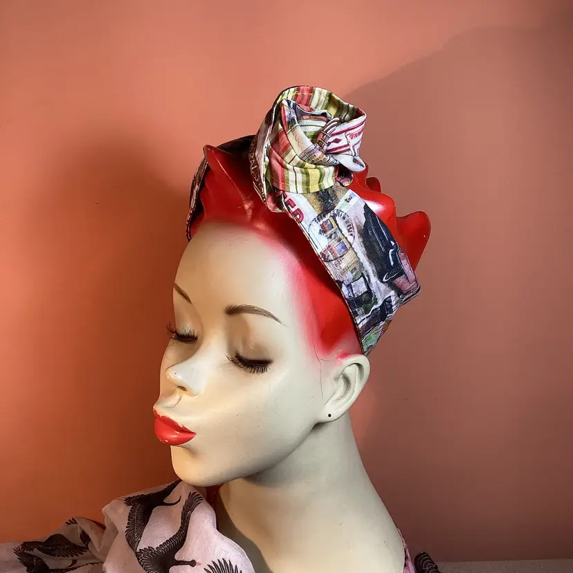 #01 Wired Hair Wrap - Retro Diner Scenes