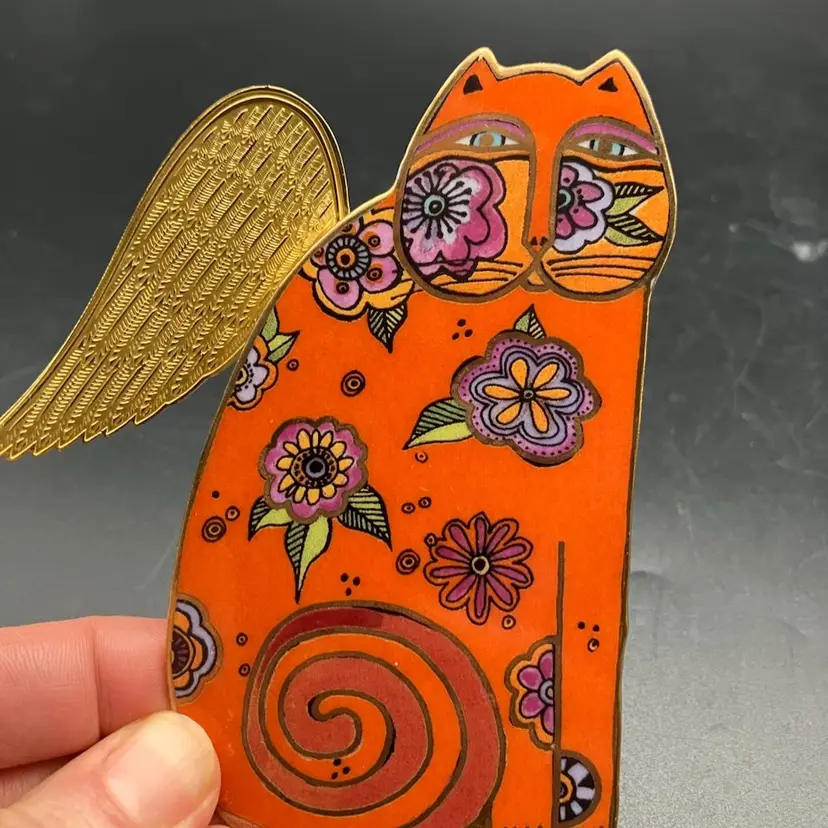 BIN - Vintage 2001 Laurel Burch Angeli-cats Ornament For Bradford Exchange - “Rosita” Numbered A00083.