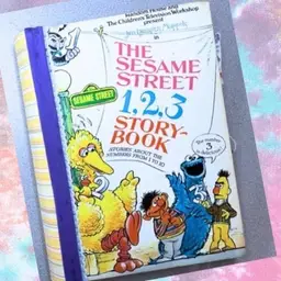 *Junk Journal Vintage Sesame Street Altered 1,2,3 Storybook