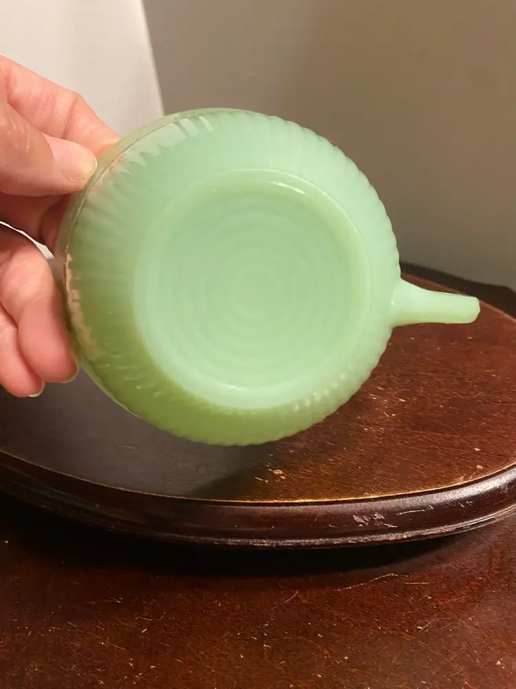 Fire King Jadeite Coffee Tea Cup Vintage Alice Pattern, No Saucer