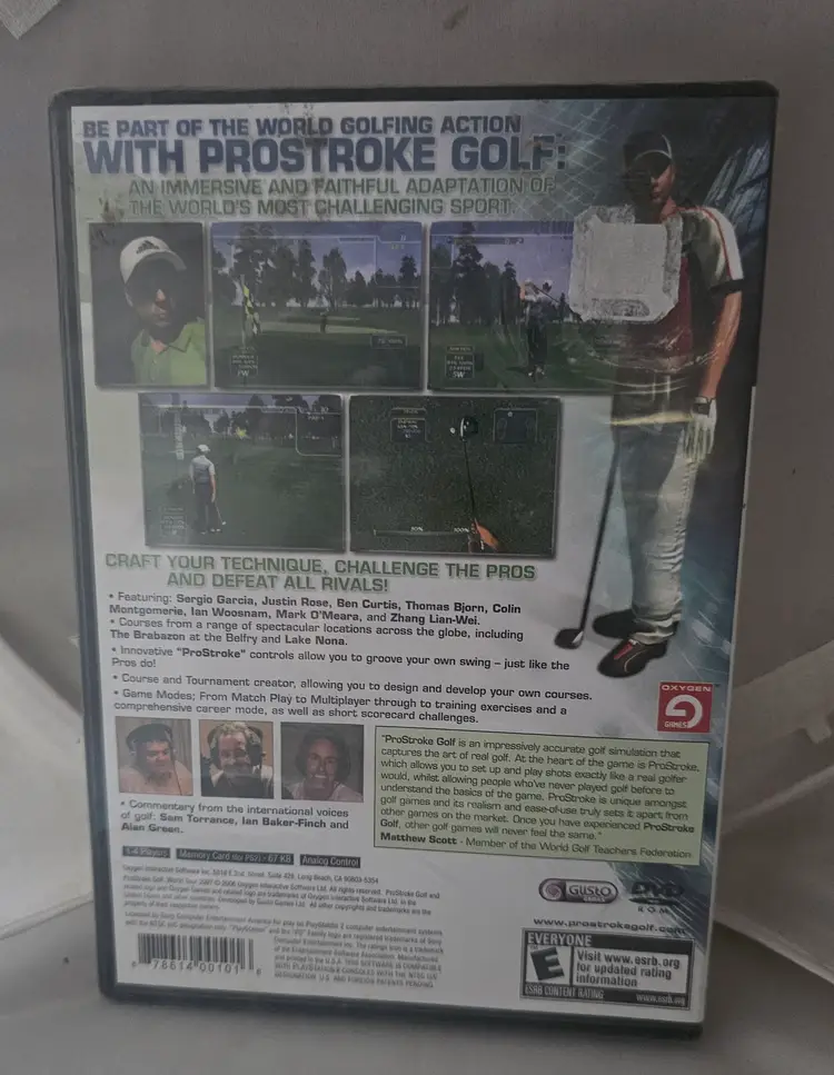 ProStroke Golf World Tour 2007 Sony PlayStation 2 NEW SEALED