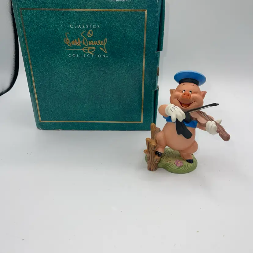 WDCC Three Little Pigs Fiddler Pig Hey Diddle Figurine Mint in Box Disney