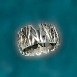 Sterling 11mm Wide Band Ring Twig Design Size 7.75