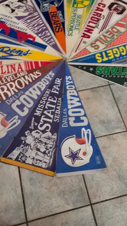 Lot 2p- Vintage Pennants-