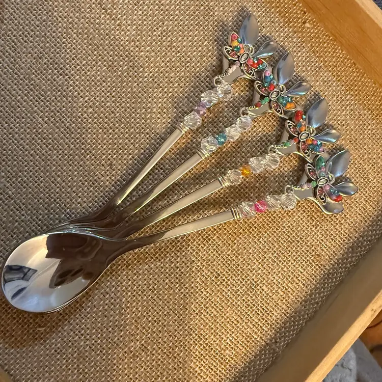 Colorful Dragonfly Spoons - Hand Decorated By Me