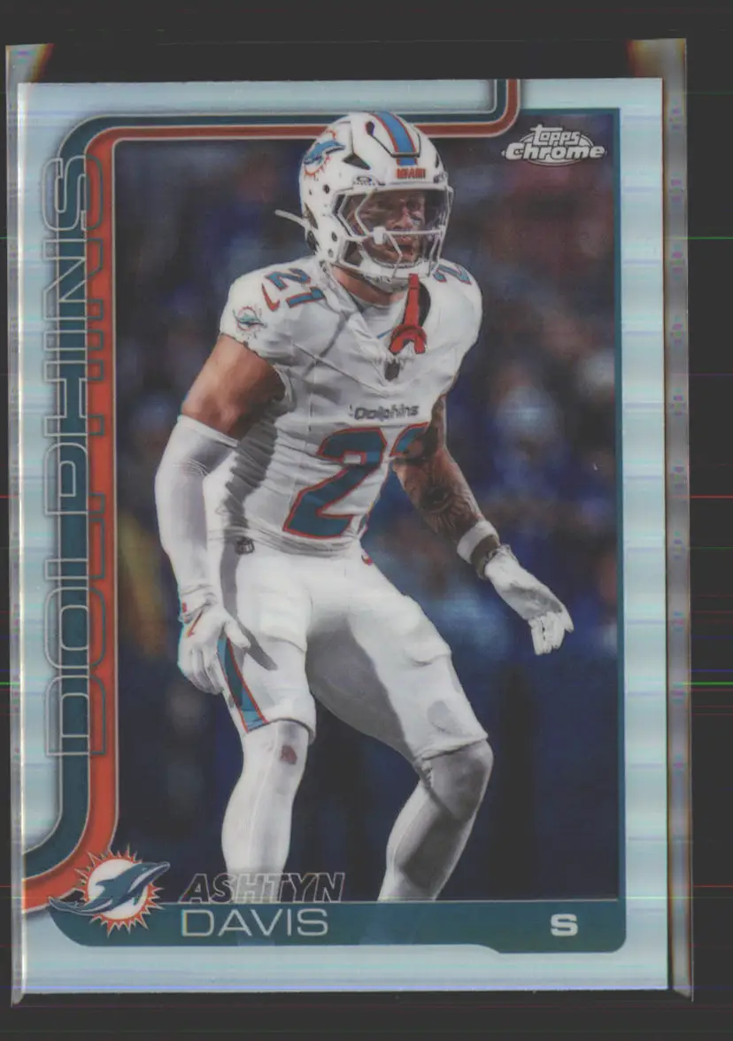 Ashtyn Davis 2025 Topps Chrome Refractor #194 - (142) - Miami Dolphins