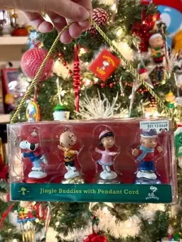 Set Of 4 “Jingle Buddies” Bell Ornaments