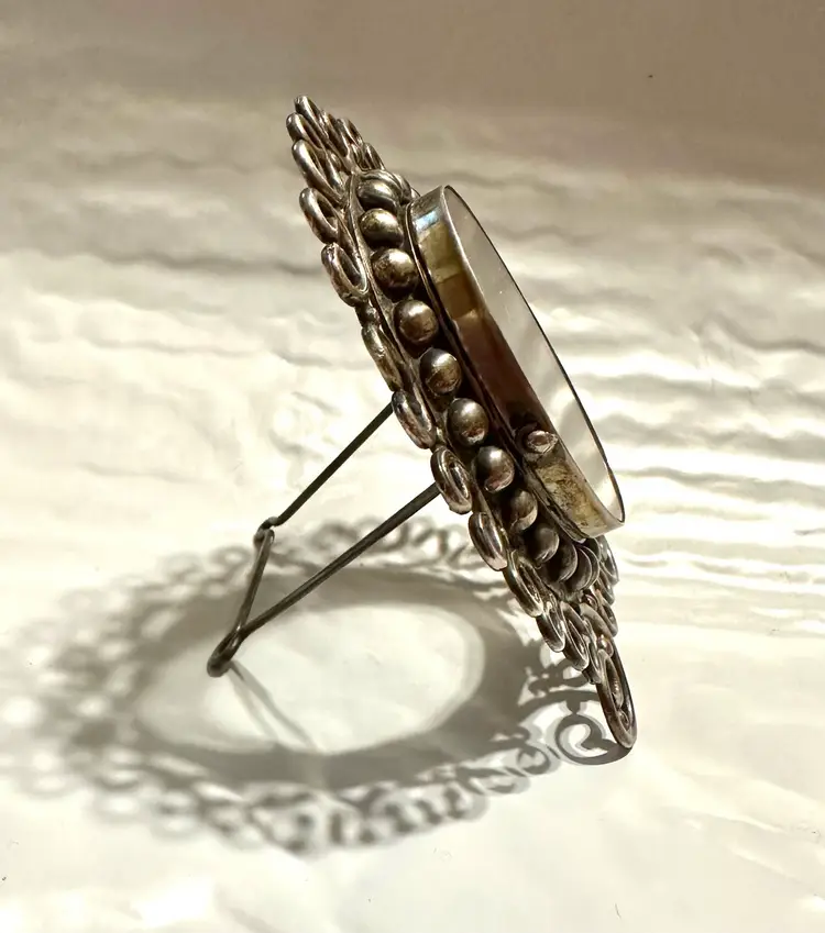 Vintage Mexico Sterling Silver Los Ballesteros Miniature Picture Frame