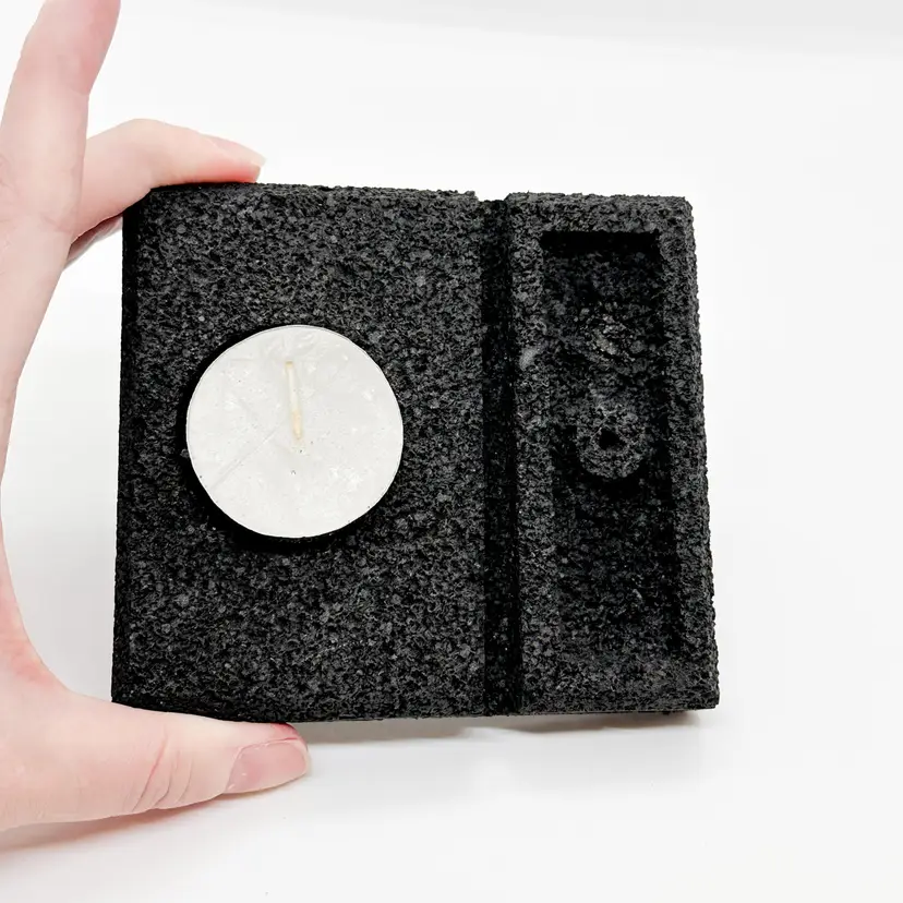 NIB Lava Stone Candle Incense Holder Zodiac 90's Y2K Chakra Witchy