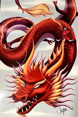 Anime Year of the Dragon Print