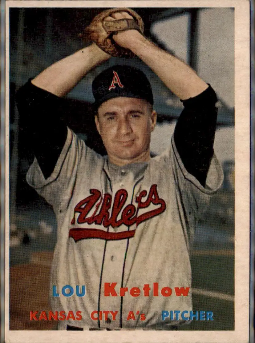 1957 Topps #139 Lou Kretlow - ( pk1 ) - Kansas City Athletics