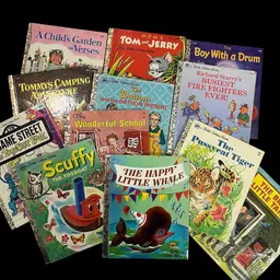 Lot Of 12 Little Golden Books, Majority From The 1970s