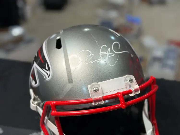 DEION SANDERS Autographed (Signed) NFL FALCONS HELMET w/Beckett COA