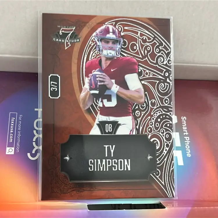 TY SIMPSON QB WILD 7 CARD STUDS 3/7 7CHR-60