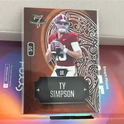 TY SIMPSON QB WILD 7 CARD STUDS 3/7 7CHR-60
