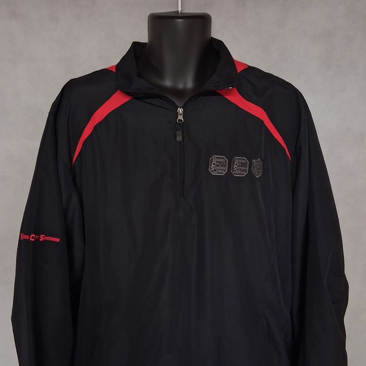 Port Authority 1/4 Zip Pullover Jacket Large Kansas City Southern Lines Railroad