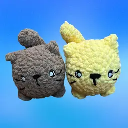 Cat Plush Crochet Large Pick 1