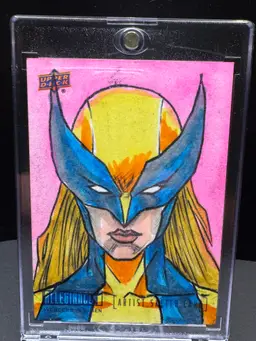 2024 UD Allegiance Marvel Sketch Card X-23 1/1 Jeffrey Benitez