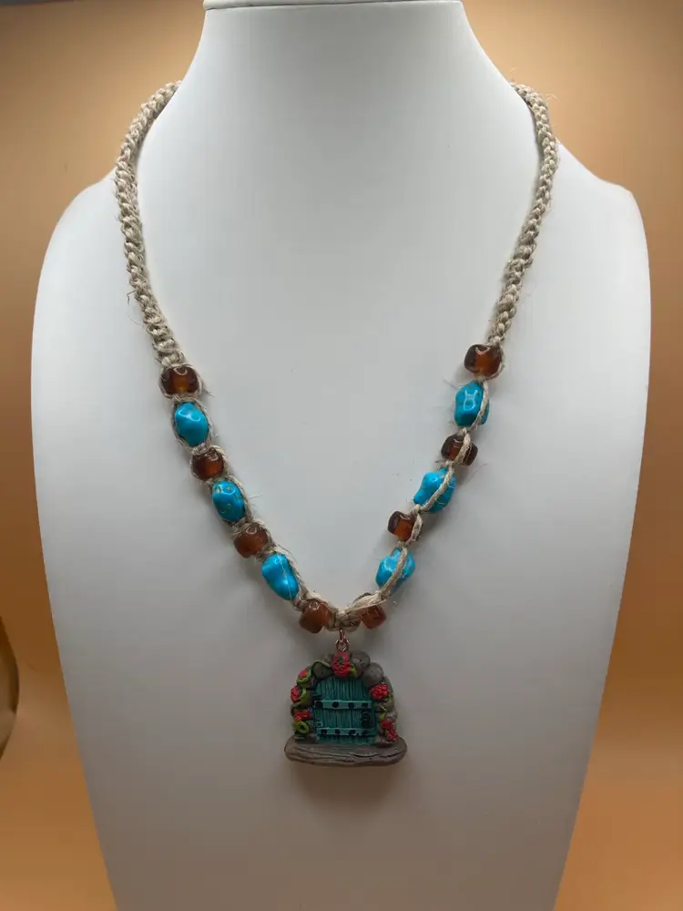 Fairy Door Hemp Necklace 