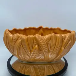 Large Sylvac Planter Orange Grass Pattern Oval