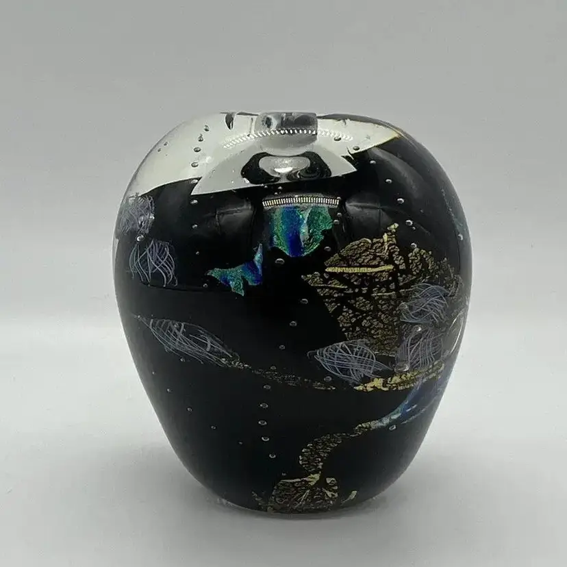 Vintage 1998 Gary Zack Blown Art Glass Perfume Bottle *missing stopper*