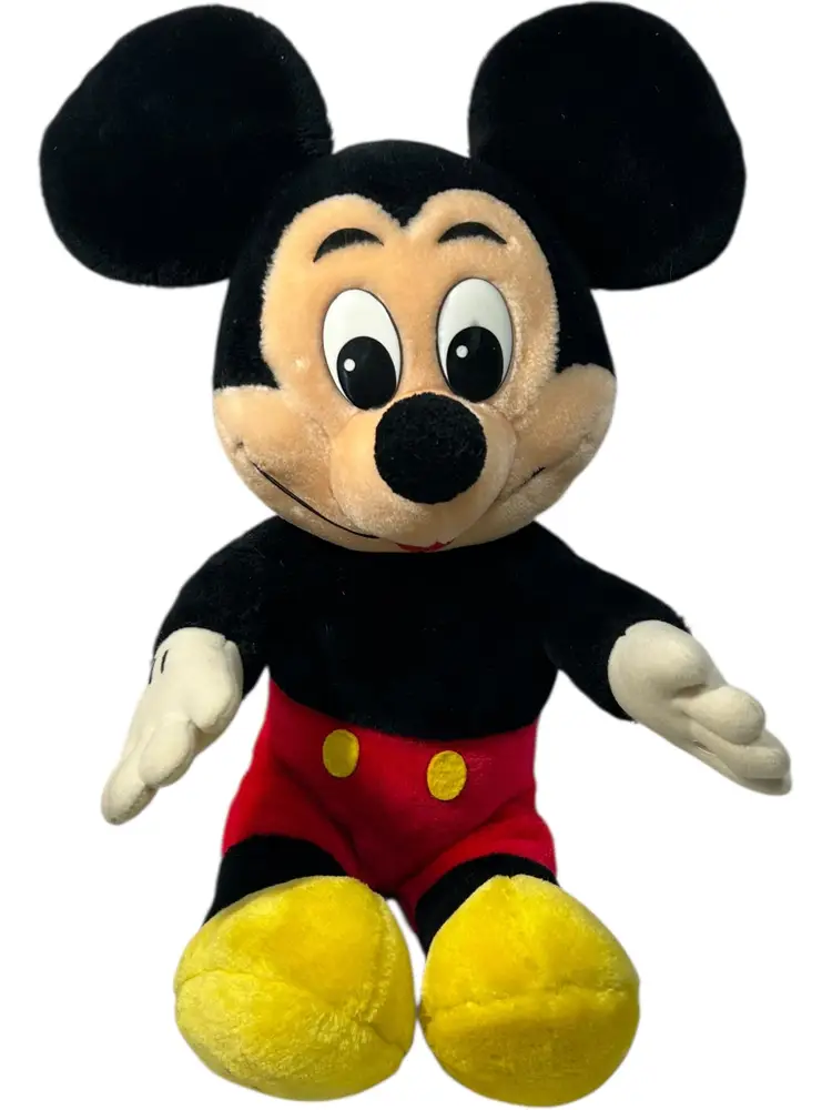 VTG Disneyland Walt Disney World Vintage Mickey Mouse Plush Stuffed Animal 15"