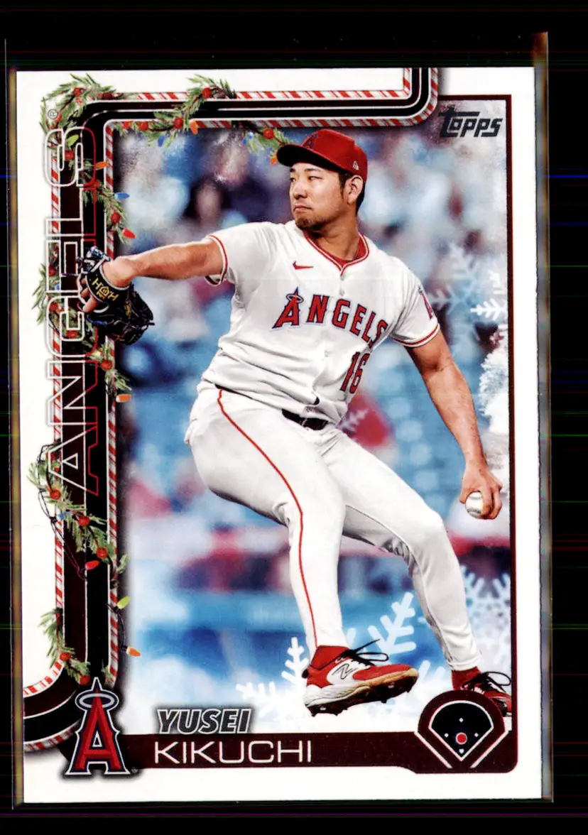 Yusei Kikuchi 2025 Topps Walmart Holiday #H59 - (135) - Los Angeles Angels