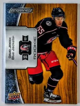 2023-24 Upper Deck Engrained David Jiricek Rookie - Oak Parallel