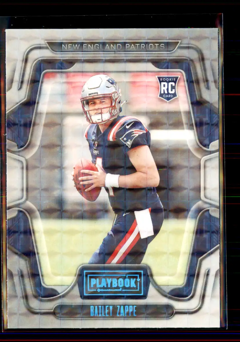 Bailey Zappe 2022 Panini Playbook Mosaic #129 - New England Patriots - (2-40)