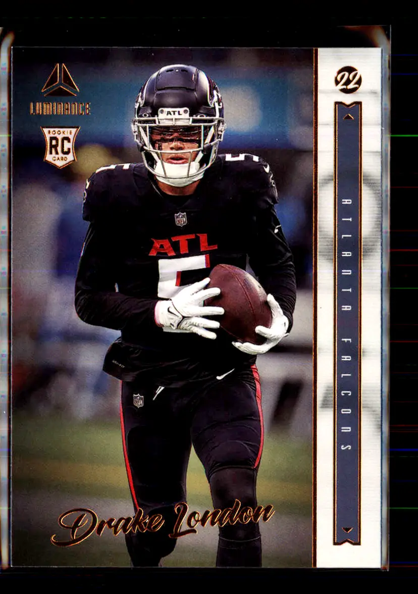Drake London 2022 Panini Chronicles Luminance Bronze #203 - (113) - Atlanta Falcons