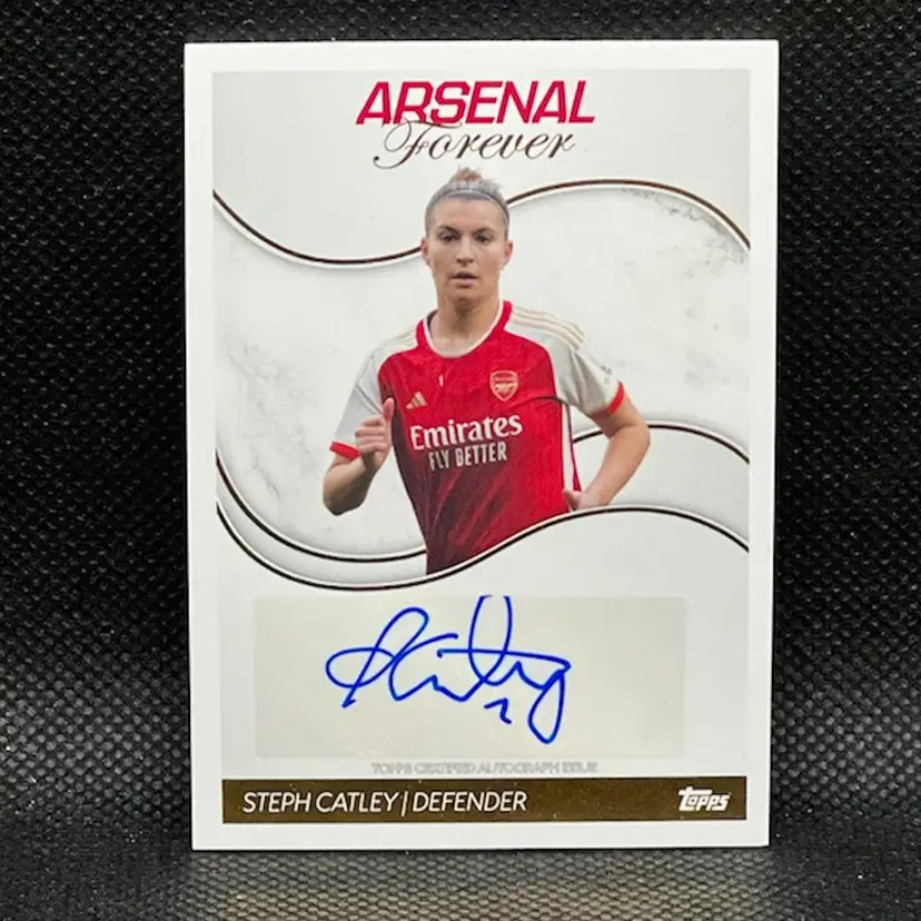Steph Catley 2024 Arsenal Forever Autograph Soccer Card