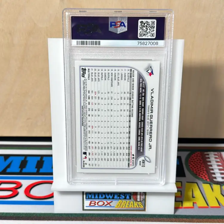Vladimir Guerrero Jr. SSP #HW10 PSA 10 2022 Topps Holliday Toronto Blue Jays