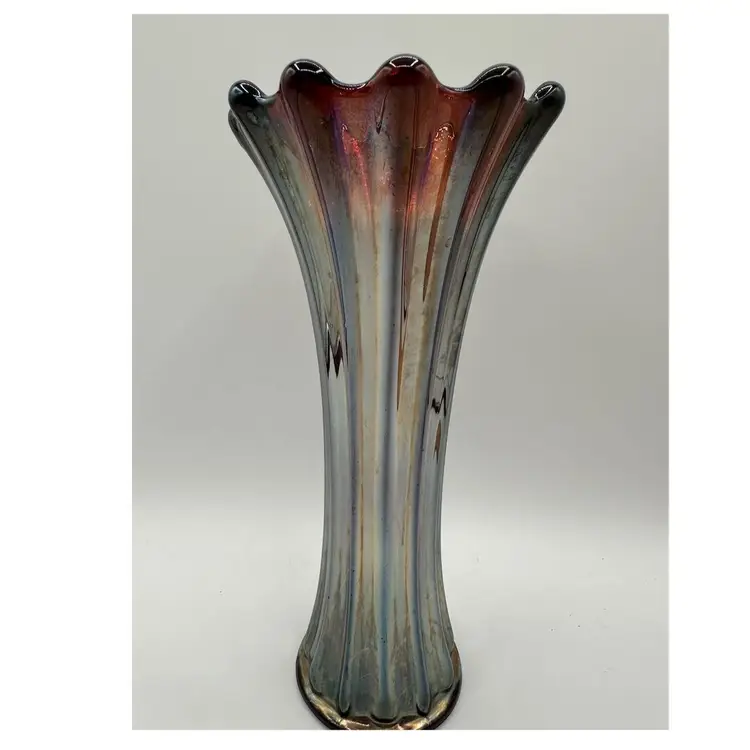 Vintage Westmoreland Carnival Glass Vase 