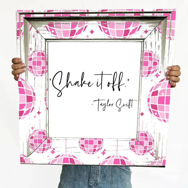 Shake It Off Disco Ball Framed Wall Art-Taylor Swift 1989