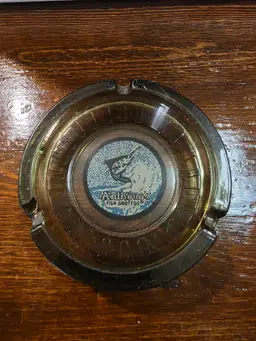 Vintage Glass Souvenir Ashtray for Anthony's Fish Grotto