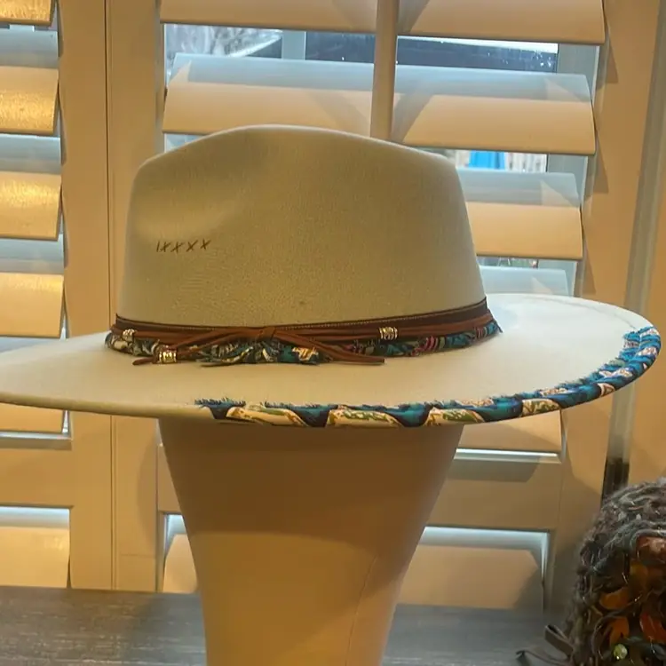 Pale Green Wide Brim Hat