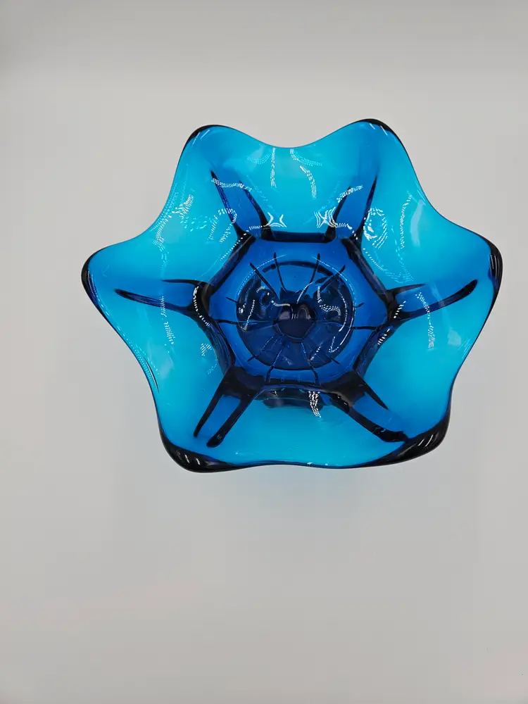 #B32 Viki g Bluenique Hexagonal Base Compote