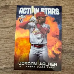 Jordan Walker Action Stars RC 2023 Topps Chrome St. Louis Cardinals