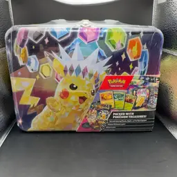 Pokémon Collectors Chest Pikachu Lunch Box Surging Sparks And Stellar Crown Packs Rip Live Or Ship Sealed