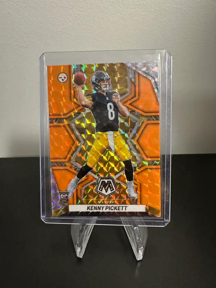 Kenny Pickett Mosaic Orange Prizm  Pittsburgh Steelers