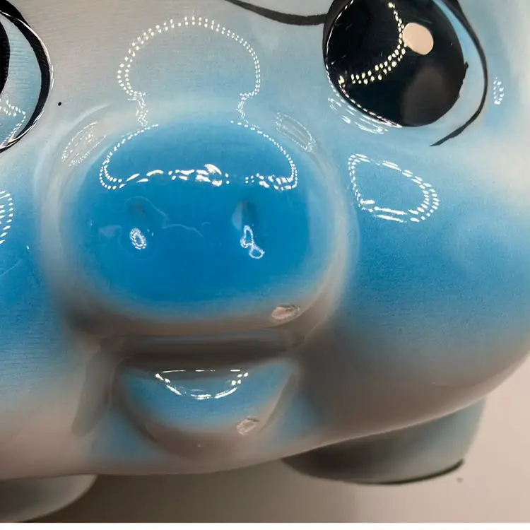 Jumbo Ceramic Piggy Bank -Taiwan R.O.C. - Anthropomorphic (read)