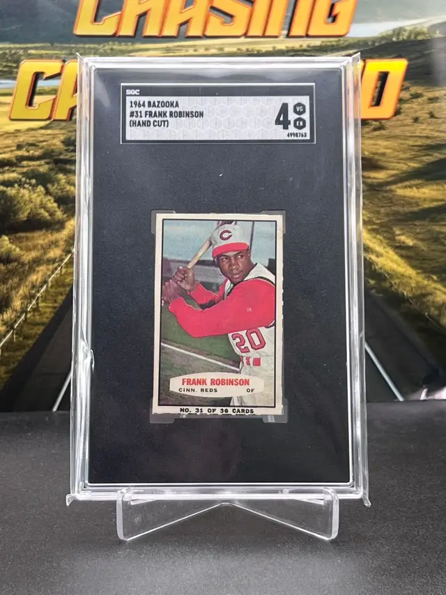 Frank Robinson 1964 Bazooka Hand Cut #31 SGC 4