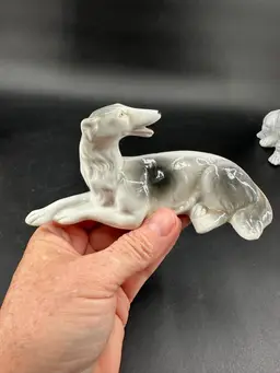 #11 Vintage Borzoi Dog Figurine. 2.5” X 6”